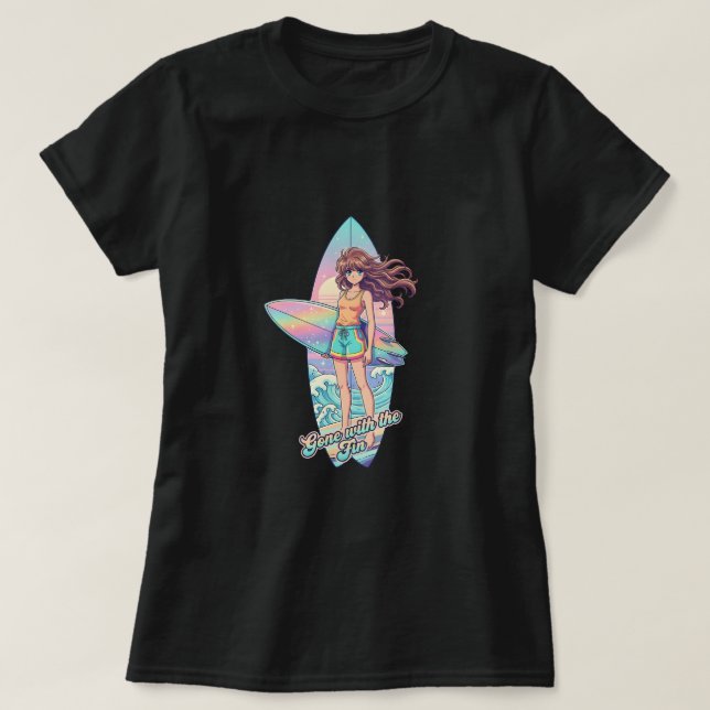 Camiseta Desaparecido com a barbatana (Frente do Design)