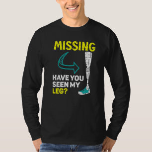 Camiseta Desaparecido Você Viu Minhas Pernas Amputado Pesso