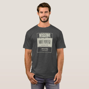 Camiseta Desaparecidos brancos do privilégio