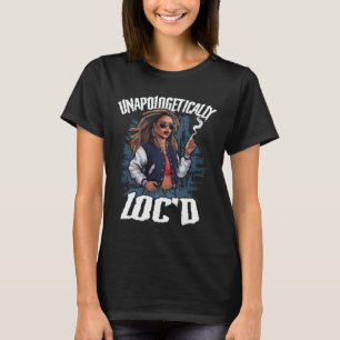 Camiseta Desapologeticamente Loc'd Mês da História Negra Pr