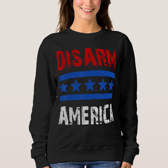 Camiseta Desarmar a emenda Patriótica Americana cita segund (Frente)
