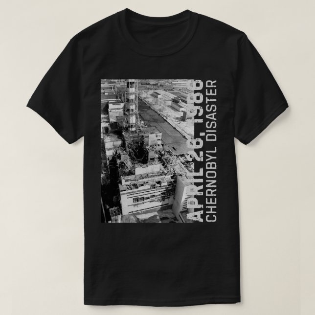 Camiseta Desastre de Chernobyl 1986 (Frente do Design)