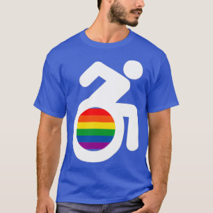 Camiseta Desativado E Gay Lgbt Cadeira De Rodas
