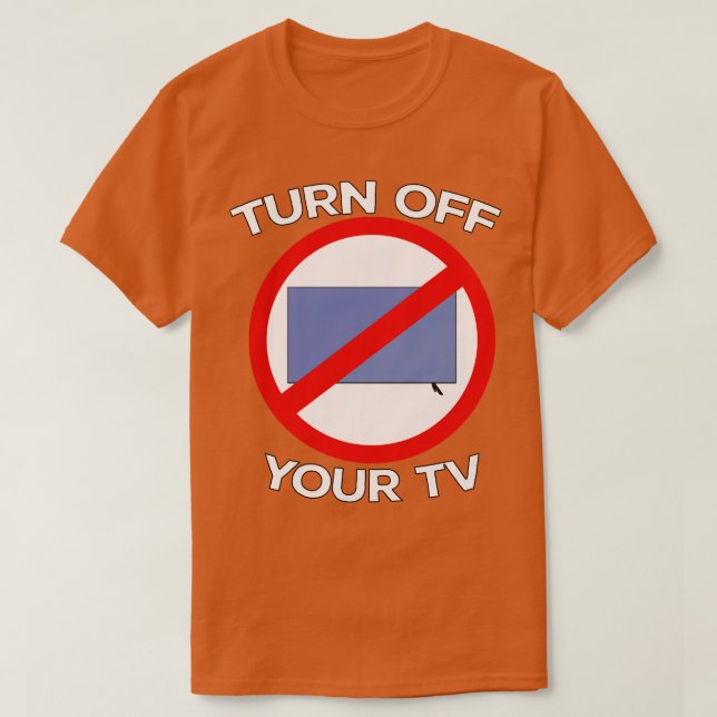Camiseta Desativar A Tv 2 (Frente do Design)