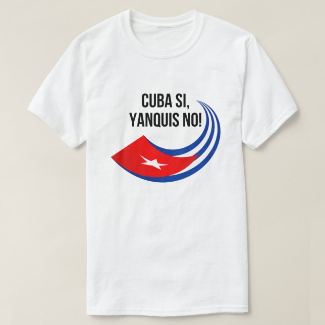 Camiseta Desbloquear Cuba (Frente do Design)