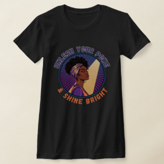 Camiseta Desbloqueie Seu Poder Empoderamento da Mulher Negr