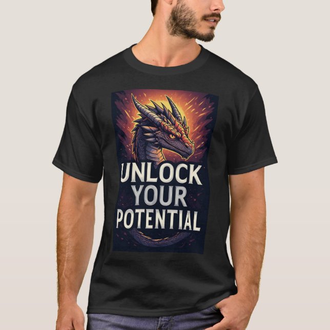Camiseta Desbloqueie Seu Potencial Dragão (Frente)