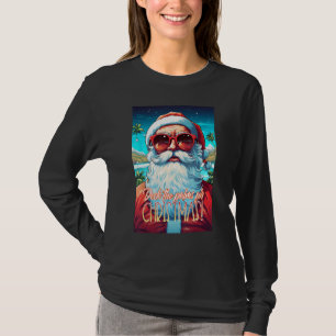 Camiseta Descanse as palmas para o Natal em Papais noeis de