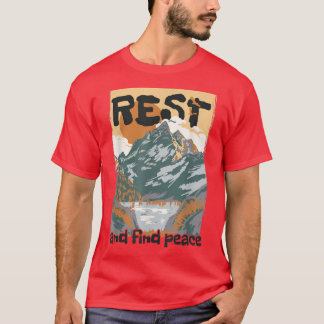 Camiseta Descanse e encontre a paz