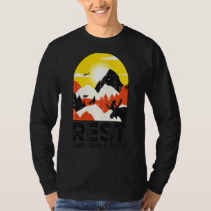 Camiseta Descanse E Encontre O Caminho De Inspiração De Mot