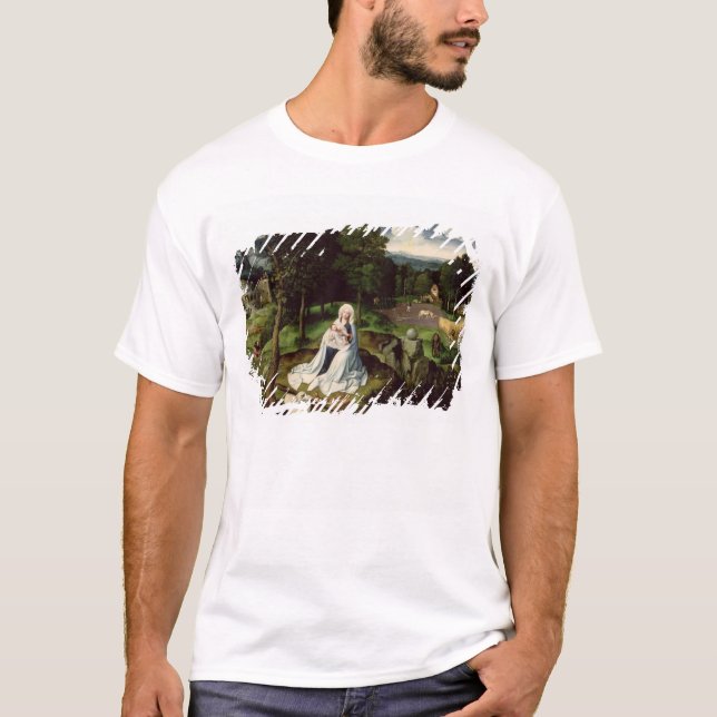 Camiseta Descanse no vôo em Egipto (Frente)