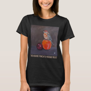 Camiseta Descanso do Tentilhão Doméstico ao Meio-dia Pintur