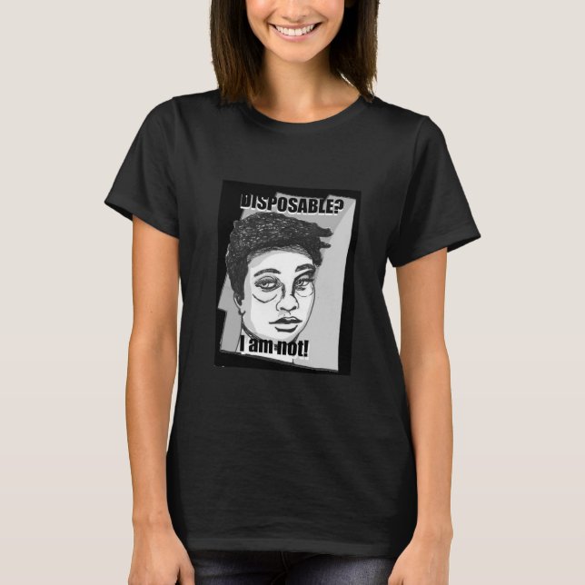 Camiseta Descartável?Mulher (Frente)