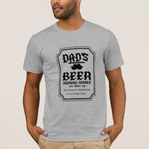 Camiseta Descarte de Cerveja do Papai, Branco Masculino Eng