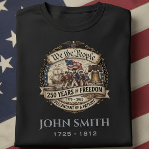 Camiseta Descendente Personalizado de um Patriota