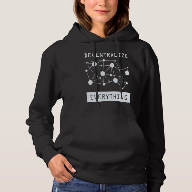 Camiseta Descentralizar Tudo Blockchain DeFi Criptomoeda (Frente)