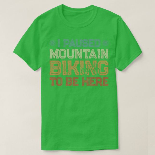Camiseta Descida de Anel de Montanha do Enduro MTB R (Frente do Design)