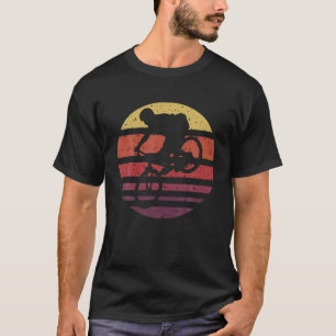 Camiseta Descida de bicicleta da montanha Retro MTB Engraç