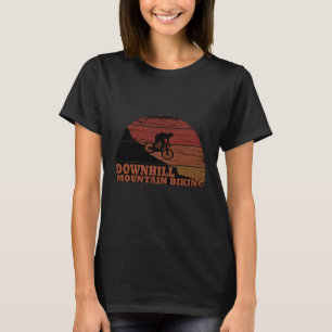Camiseta Descida de bicicleta de montanha