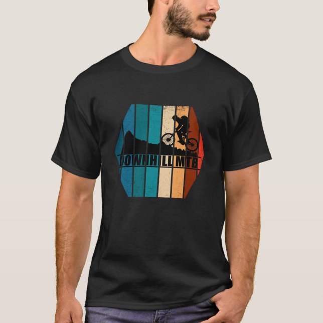 Camiseta Descida de bicicleta de montanha mtb (Frente)
