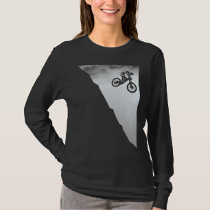 Camiseta Descida De Bike Montanha MTB Biking Vintage Biker