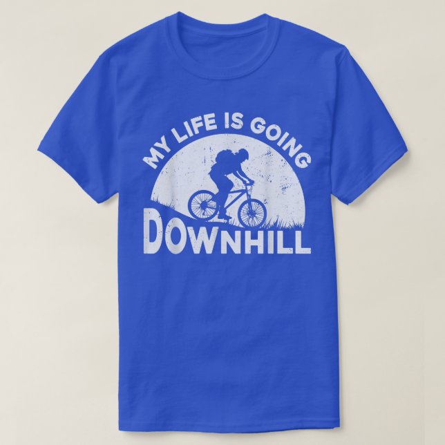 Camiseta Descida De Montagem MTB De Enduro (Frente do Design)