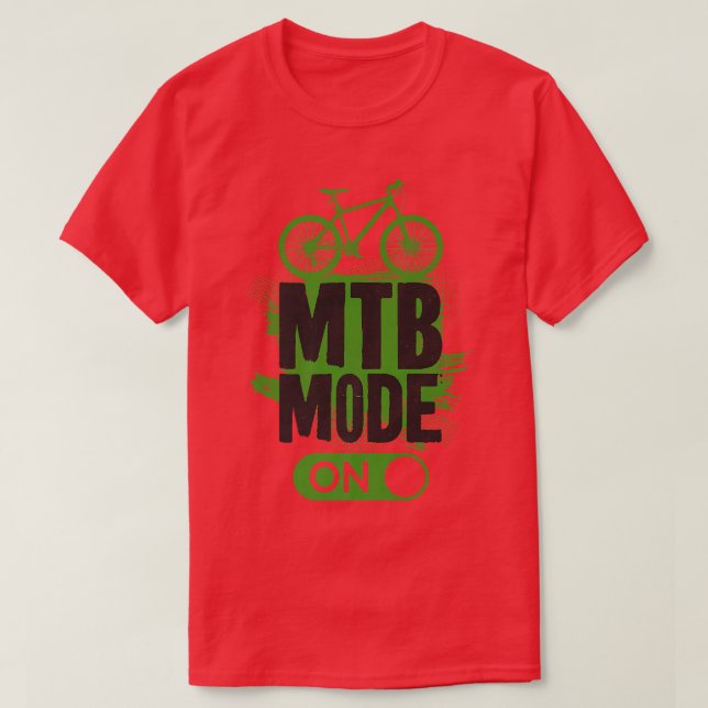 Camiseta Descida De Montagem MTB De Enduro (Frente do Design)