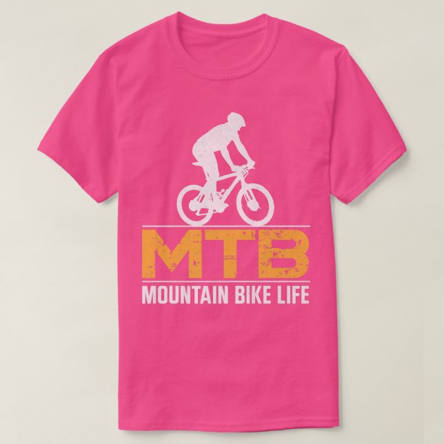 Camiseta Descida De Montagem MTB De Enduro (Frente do Design)