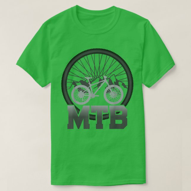 Camiseta Descida De Montagem MTB De Enduro (Frente do Design)