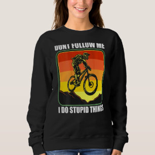 Camiseta Descida de Mtb Mountain Bike Não me siga Eu faço R