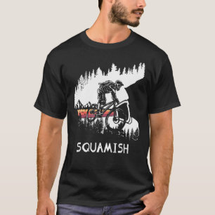 Camiseta Descida Esquadrão Mtb Rail Biker British Columbia