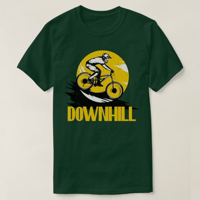 Camiseta Descida Mountain Bike Biker (Frente do Design)