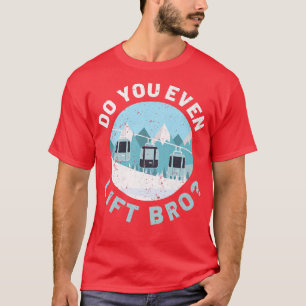 Camiseta Descida Neve Esqui Você Levanta O Esporte De Inver