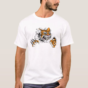 Camiseta Descoberta da garra da mascote do tigre