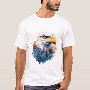 Camiseta Descoberta da Natureza da Beleza Animal da Bald Ea