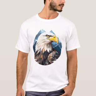 Camiseta Descoberta de Beleza da Vida Selvagem de Eagle Bir