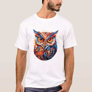 Camiseta Descoberta de Beleza da Vida Selvagem do Owl Bird