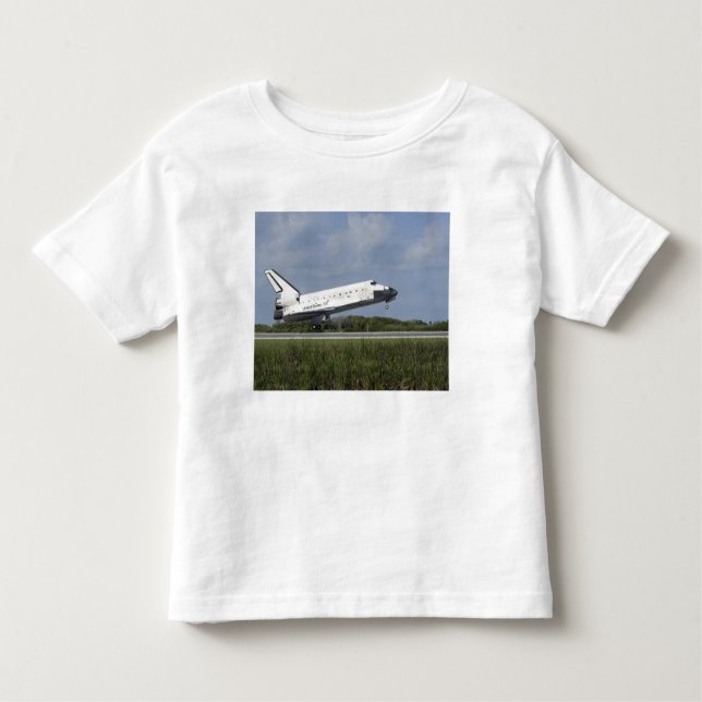 Camiseta Descoberta de nave espacial aterrissa na pista 33 (Frente)