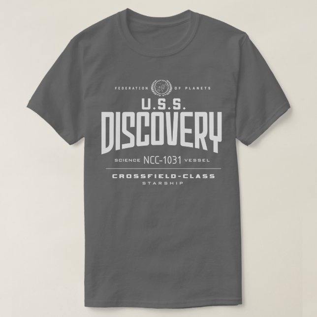 Camiseta Descoberta de USS (Frente do Design)