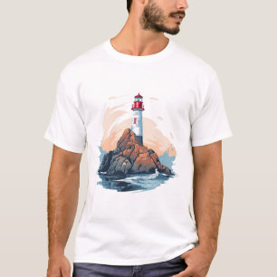 Camiseta Descoberta do Oceano Natural da Bela Costeira do F