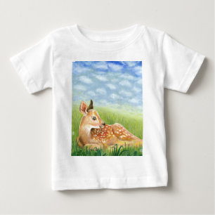 Camiseta Descoberto na Ilustração de Grama