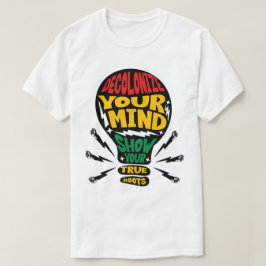 Camiseta Descolonize Sua Mente Design Afrocentrico