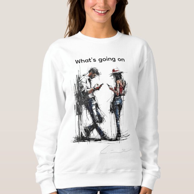 Camiseta Desconectados Juntos, Adição Digital (Frente)