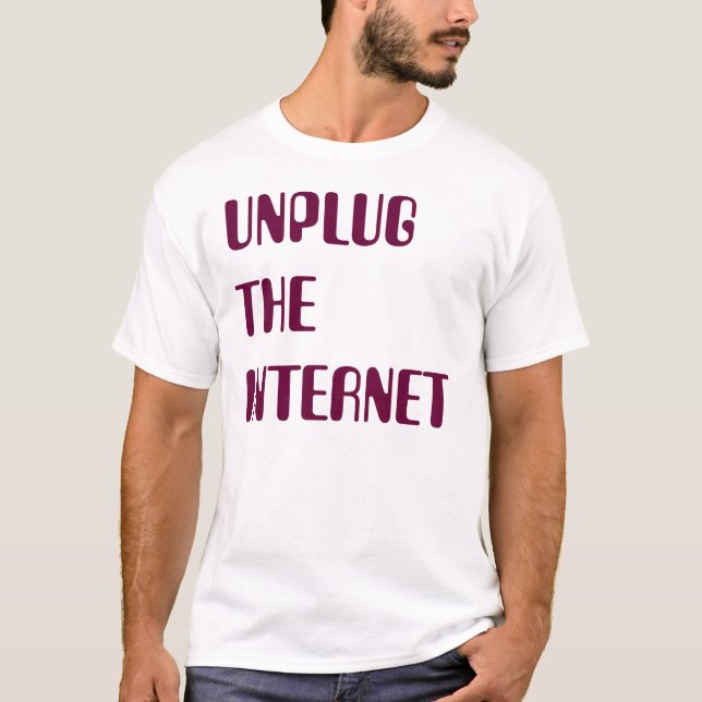 Camiseta Desconecte o Internet (Frente)