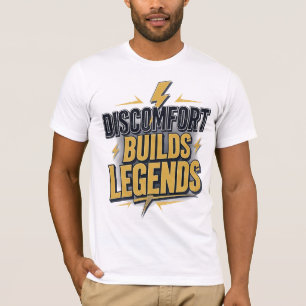 Camiseta Desconforto cria lendas - Motivação Negrito