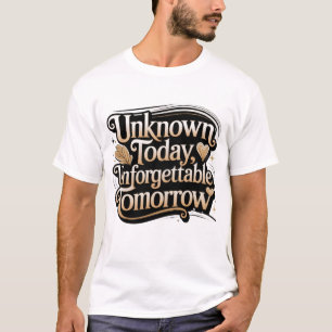 Camiseta Desconhecido Hoje, Inesquecível Amanhã