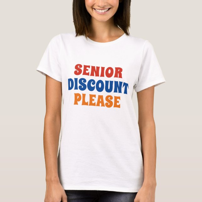 Camiseta Desconto de mais velho (Frente)