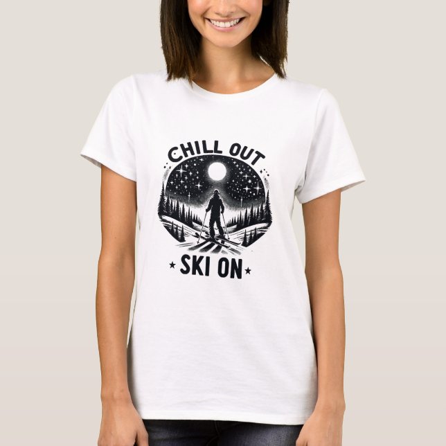 Camiseta Descontrair Esqui em (Frente)