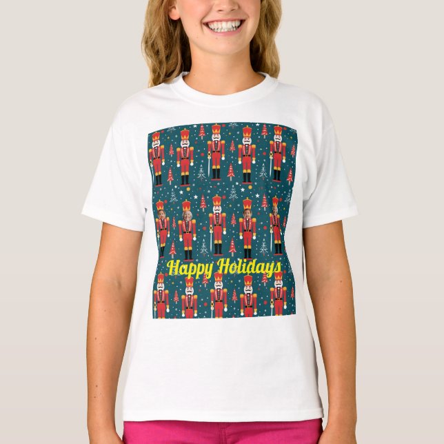 Camiseta descracker de foto personalizado - 2 imagens (Frente)