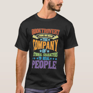 Camiseta Descrição da definição de Booktrovert —